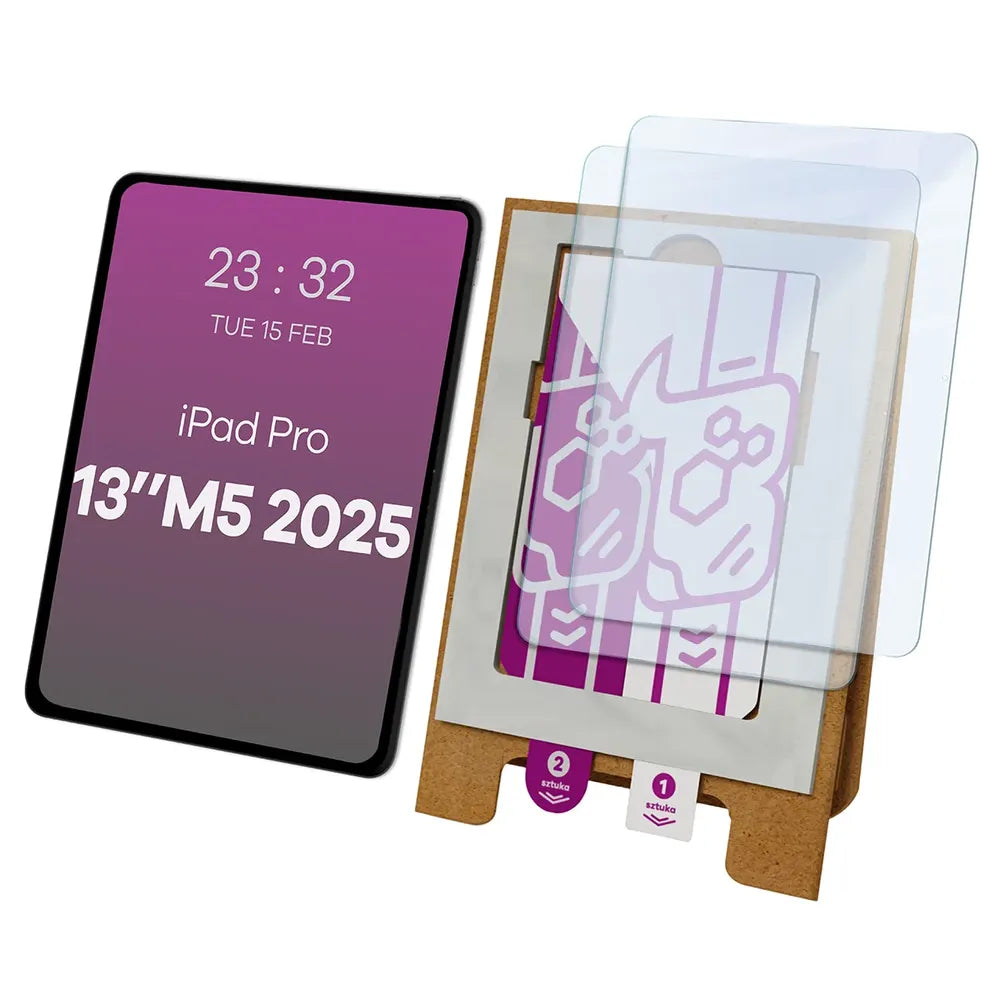 2x Hybridglas mit dem umweltfreundlichen Applikator für Apple iPad Pro 13 M5 2025, Bizon Eplikator Tab Hybrid Mule (1/5)
