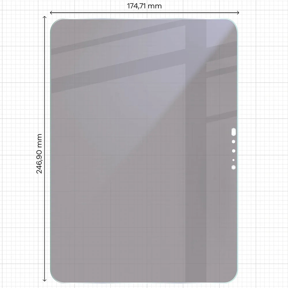 2x Hybridglas mit Sichtschutz mit dem umweltfreundlichen Applikator für Apple iPad Pro 11 M4 2024, Bizon Eplikator Tab Hybrid Shadow (2/5)