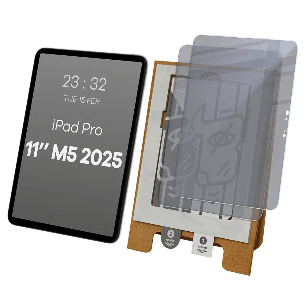 2x Hybridglas mit Sichtschutz mit dem umweltfreundlichen Applikator für Apple iPad Pro 11 M5 2025, Bizon Eplikator Tab Hybrid Shadow (1/5)