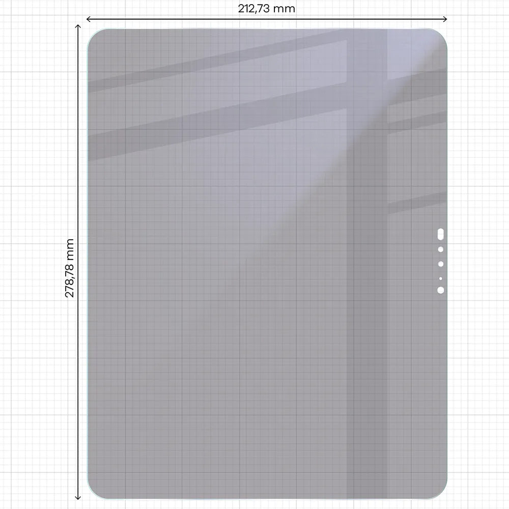 2x Hybridglas mit Sichtschutz mit dem umweltfreundlichen Applikator für Apple iPad Pro 13 M5 2025, Bizon Eplikator Tab Hybrid Shadow (2/5)