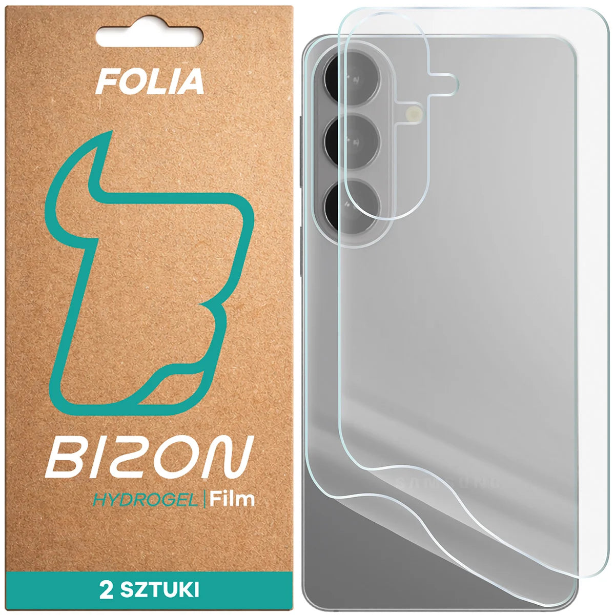 Hydrogel Folie für die Rückseite für Galaxy S26, Bizon Film Hydrogel Back Duo, 2 Stück