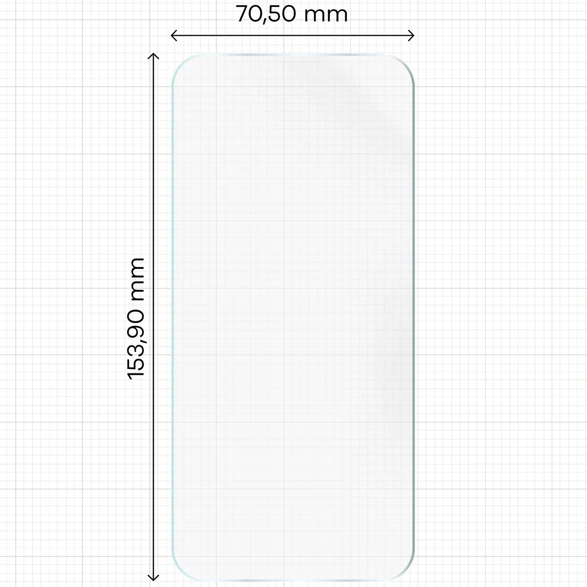 Hydrogel Folie für den Bildschirm für Honor 600 Lite 5G, Bizon Film Hydrogel Front, 1 Stück