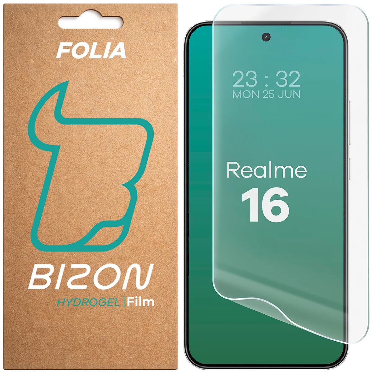 Hydrogel Folie für den Bildschirm für Realme 16 5G, Bizon Film Hydrogel Front, 1 Stück