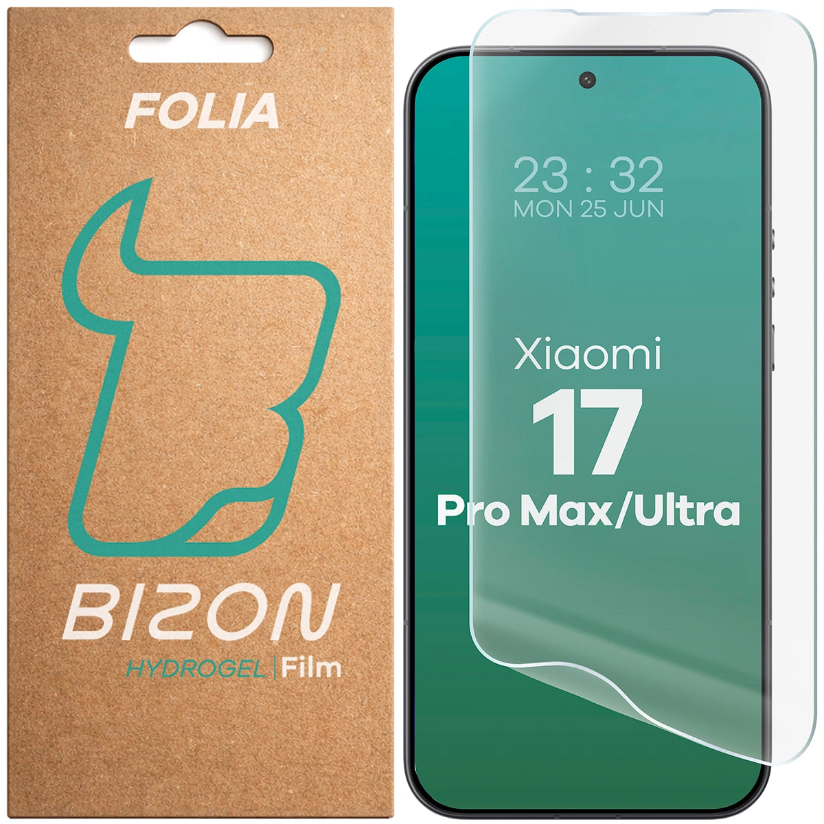 Hydrogel Folie für den Bildschirm für Xiaomi 17 Ultra / 17 Pro Max , Bizon Film Hydrogel Front, 1 Stück
