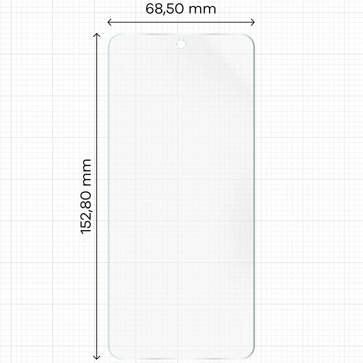 Hydrogel Folie für den Bildschirm für Huawei Mate X7, Bizon Film Hydrogel Front Duo, 2 Stück