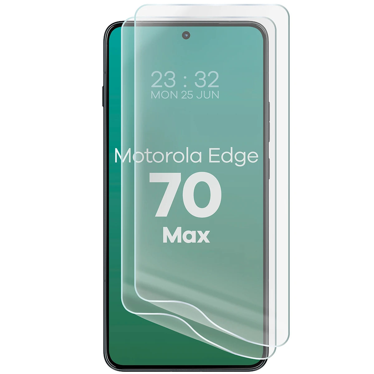 Hydrogel Folie für den Bildschirm für Motorola Edge 70 Max, Bizon Film Hydrogel Front Duo, 2 Stück (5/5)