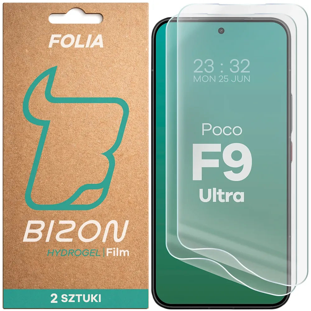 Hydrogel Folie für den Bildschirm für Xiaomi POCO F9 Ultra, Bizon Film Hydrogel Front Duo, 2 Stück (1/5)