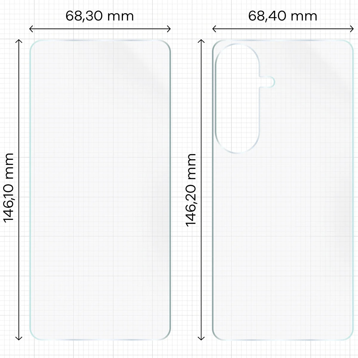Hydrogel Folie für Display und Rückseite Bizon Film Hydrogel Pack für Galaxy S26, 2 Stück