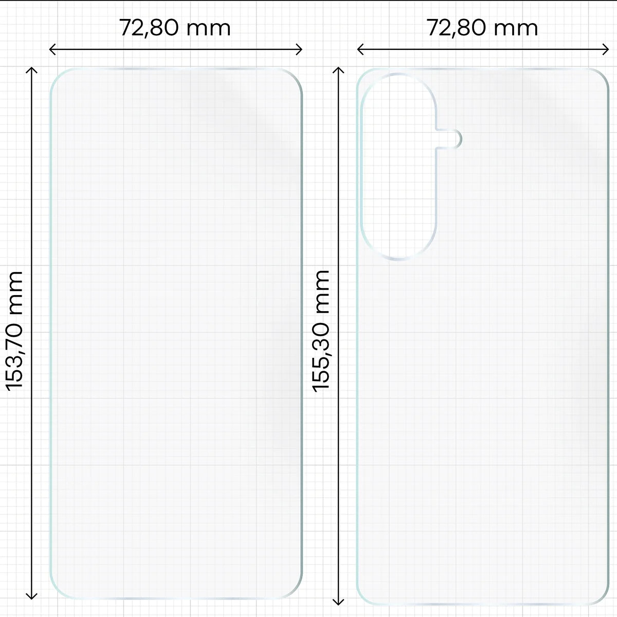 Hydrogel Folie für Display und Rückseite Bizon Film Hydrogel Pack für Galaxy S26 Plus, 2 Stück
