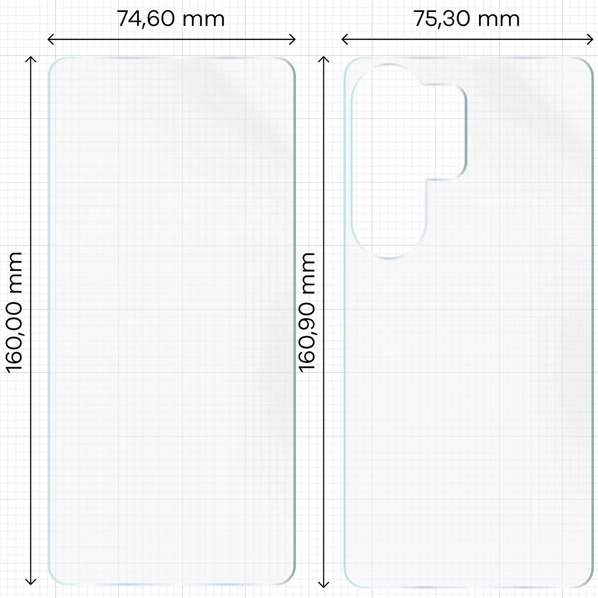 Hydrogel Folie für Display und Rückseite Bizon Film Hydrogel Pack für Galaxy S26 Ultra, 2 Stück