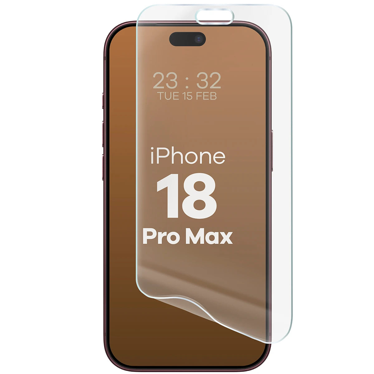 Matte Folie für iPhone 18 Pro Max, Bizon Film Matte, 1 Stück (5/5)