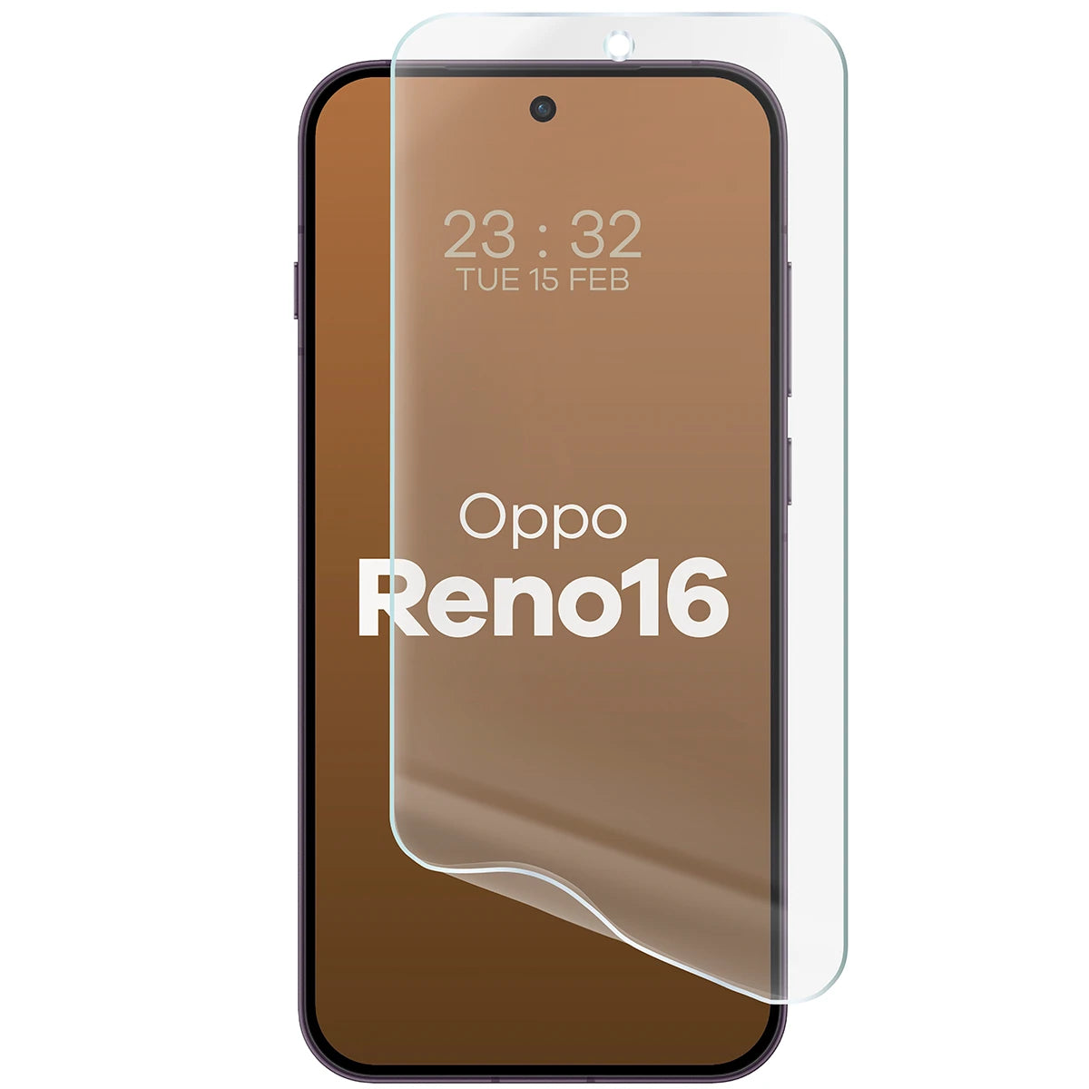 Matte Folie für OPPO Reno16, Bizon Film Matte, 1 Stück (5/5)