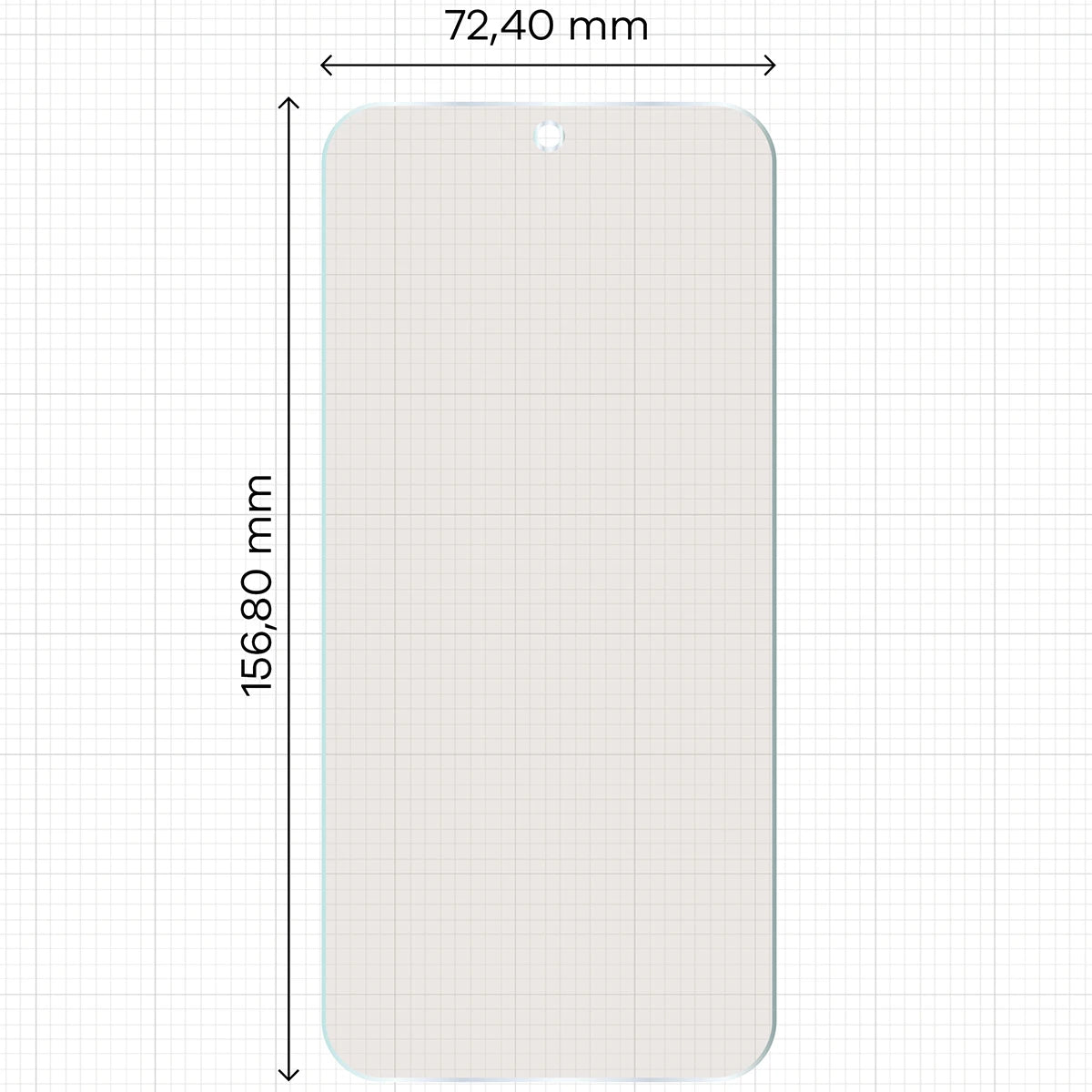 Matte Folie für OPPO Reno16 Pro, Bizon Film Matte, 1 Stück (2/5)