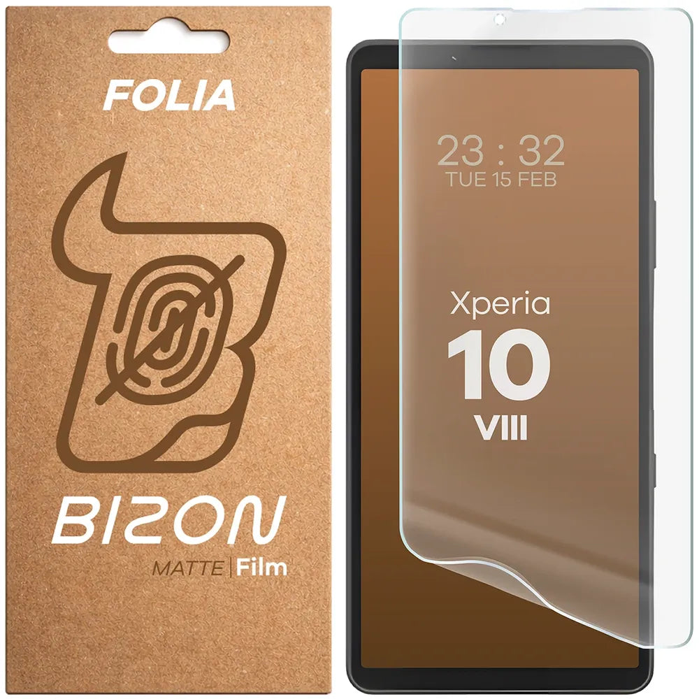 Matte Folie für Sony Xperia 10 VIII, Bizon Film Matte, 1 Stück (1/5)