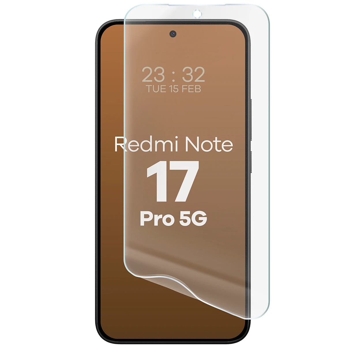Matte Folie für Xiaomi Redmi Note 17 Pro 5G, Bizon Film Matte, 1 Stück (5/5)
