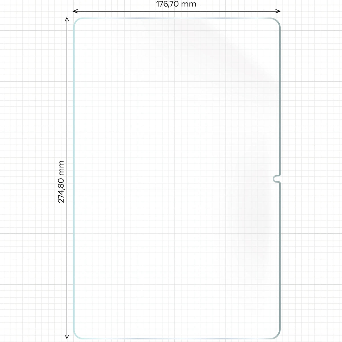 Papierimitationsfolie für Xiaomi Redmi Pad 2 Pro, Bizon Film Tab Papirus Duo, 2 Stück