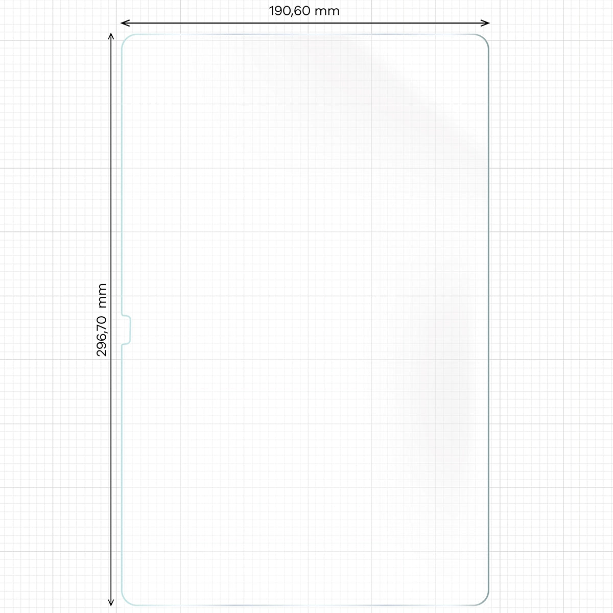 Papierimitationsfolie für Galaxy Tab S10 FE Plus Bizon Film Tab Papirus Duo, 2 Stück