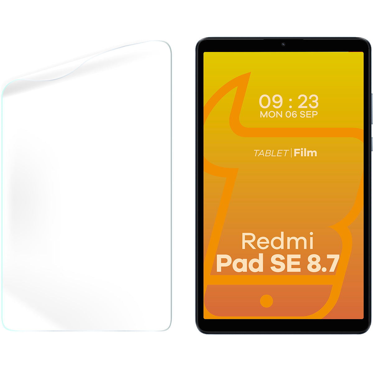 Papierimitationsfolie für Xiaomi Redmi Pad SE 8.7'', Bizon Film Tab Papirus Duo, 2 Stück