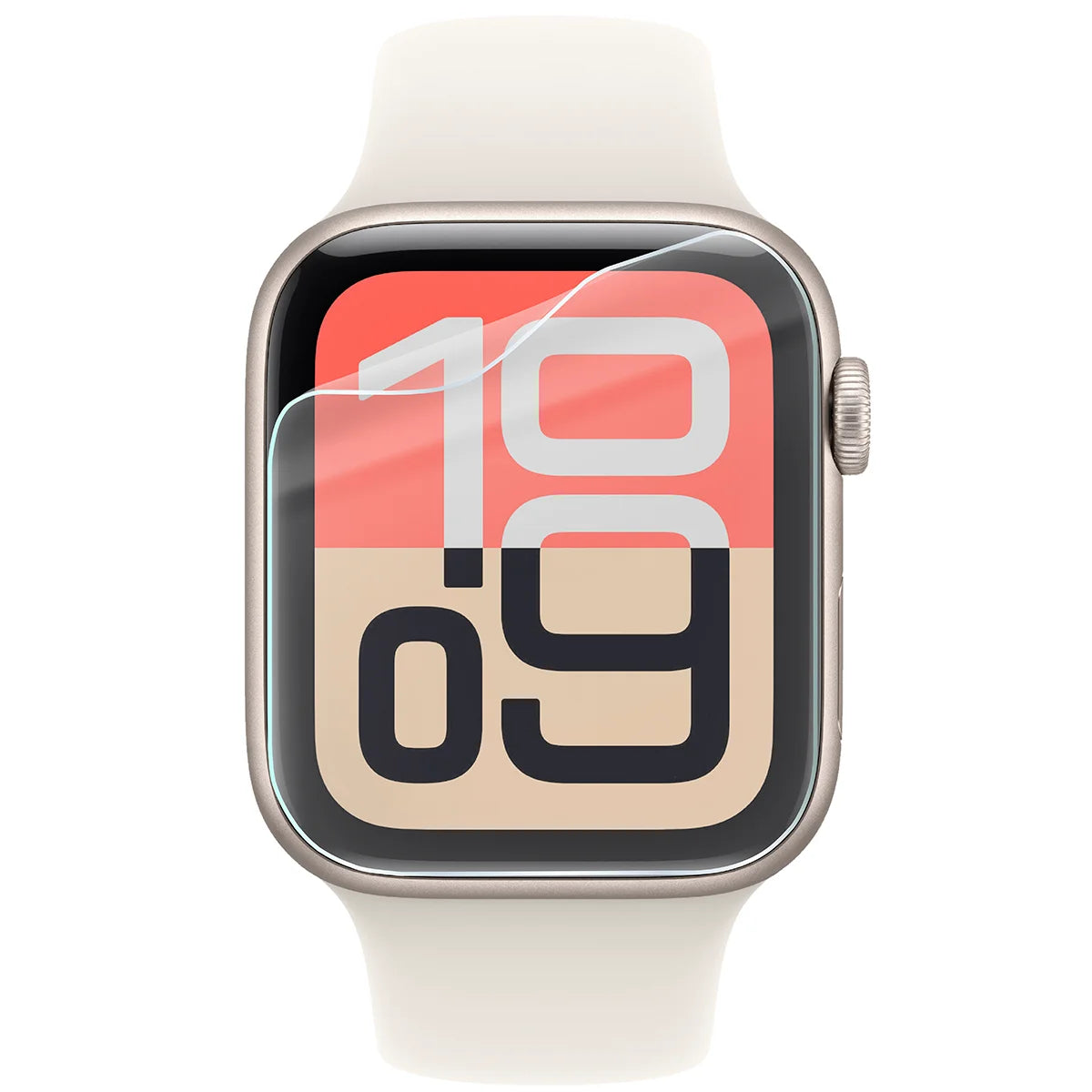 Schutzfolie für den Bildschirm für Apple Watch 4/5/6/7/8/9/SE/SE 2/SE3 44 / 45 mm, Bizon Watch HydroFlex, 3 Stück