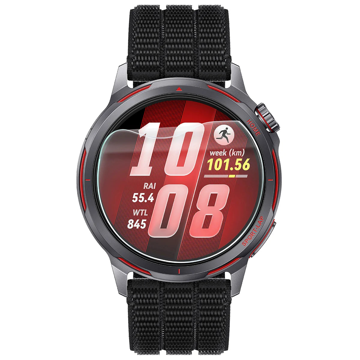 Hydrogel Folie für den Bildschirm für Huawei Watch GT Runner 2, Bizon Watch Film Hydrogel Duo, 2 Stück