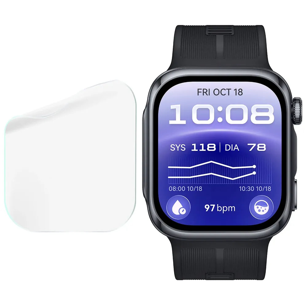 Hydrogel Folie für den Bildschirm für Huawei Watch D3, Bizon Watch Film Hydrogel Duo, 2 Stück (4/5)