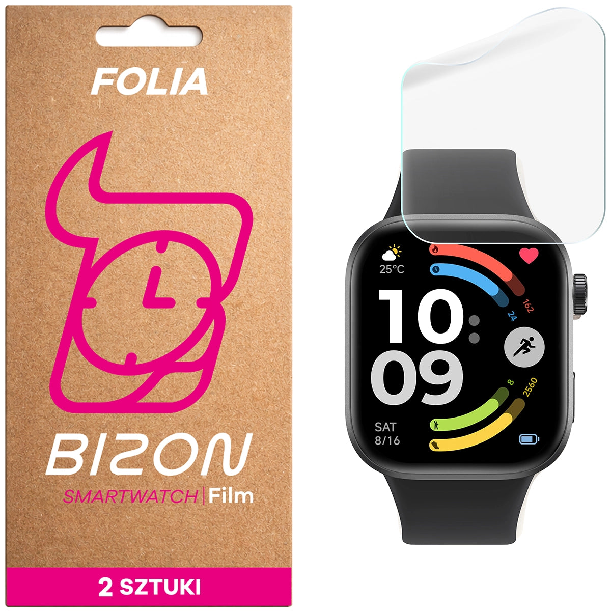 Hydrogel Folie für den Bildschirm für Xiaomi Redmi Watch 6, Bizon Watch Film Hydrogel Duo, 2 Stück