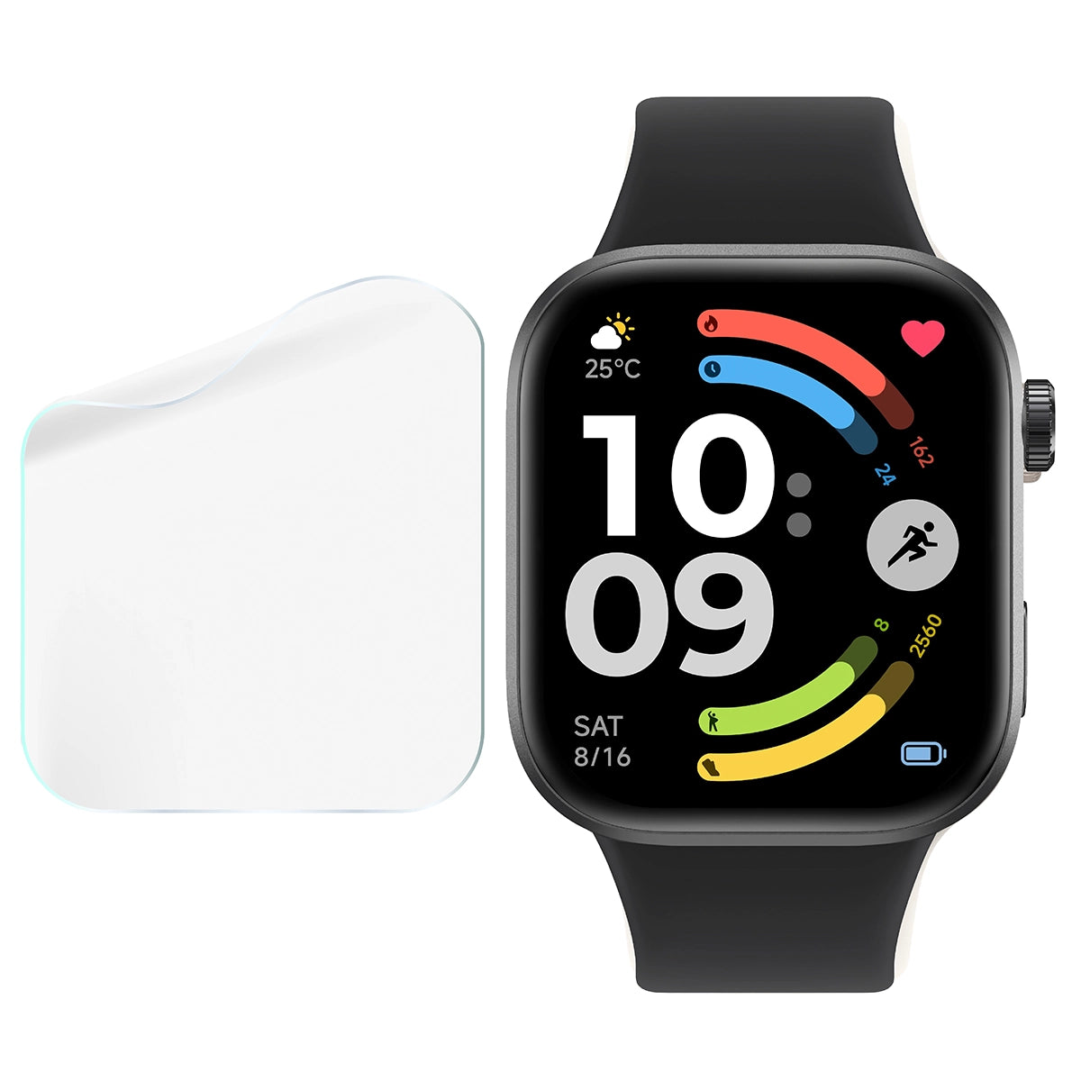 Hydrogel Folie für den Bildschirm für Xiaomi Redmi Watch 6, Bizon Watch Film Hydrogel Duo, 2 Stück