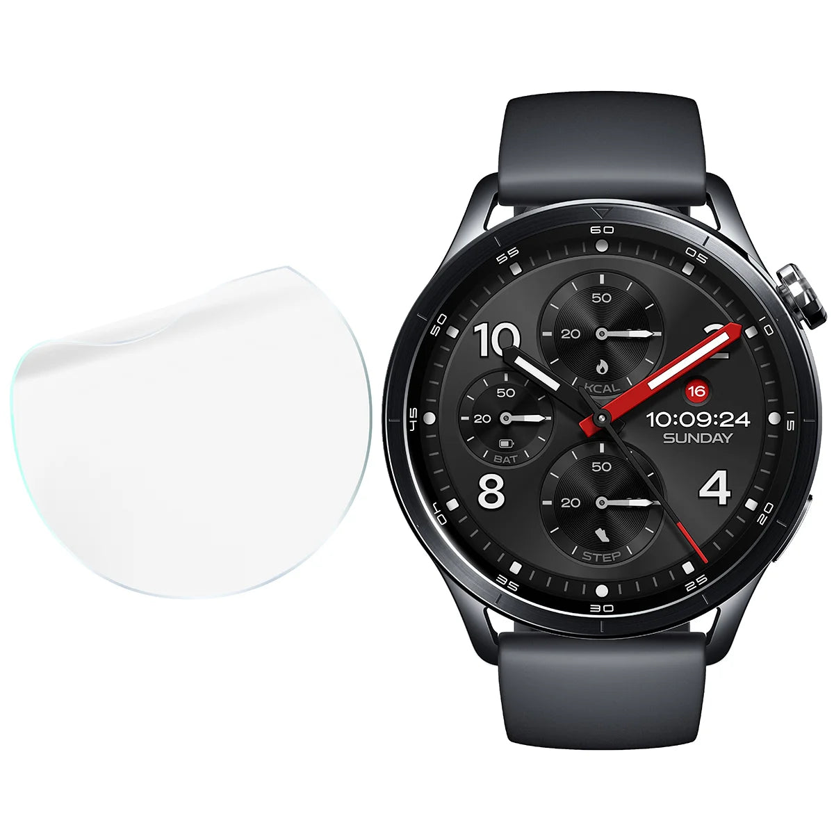 Hydrogel Folie für den Bildschirm für Xiaomi Watch S5, Bizon Watch Film Hydrogel Duo, 2 Stück