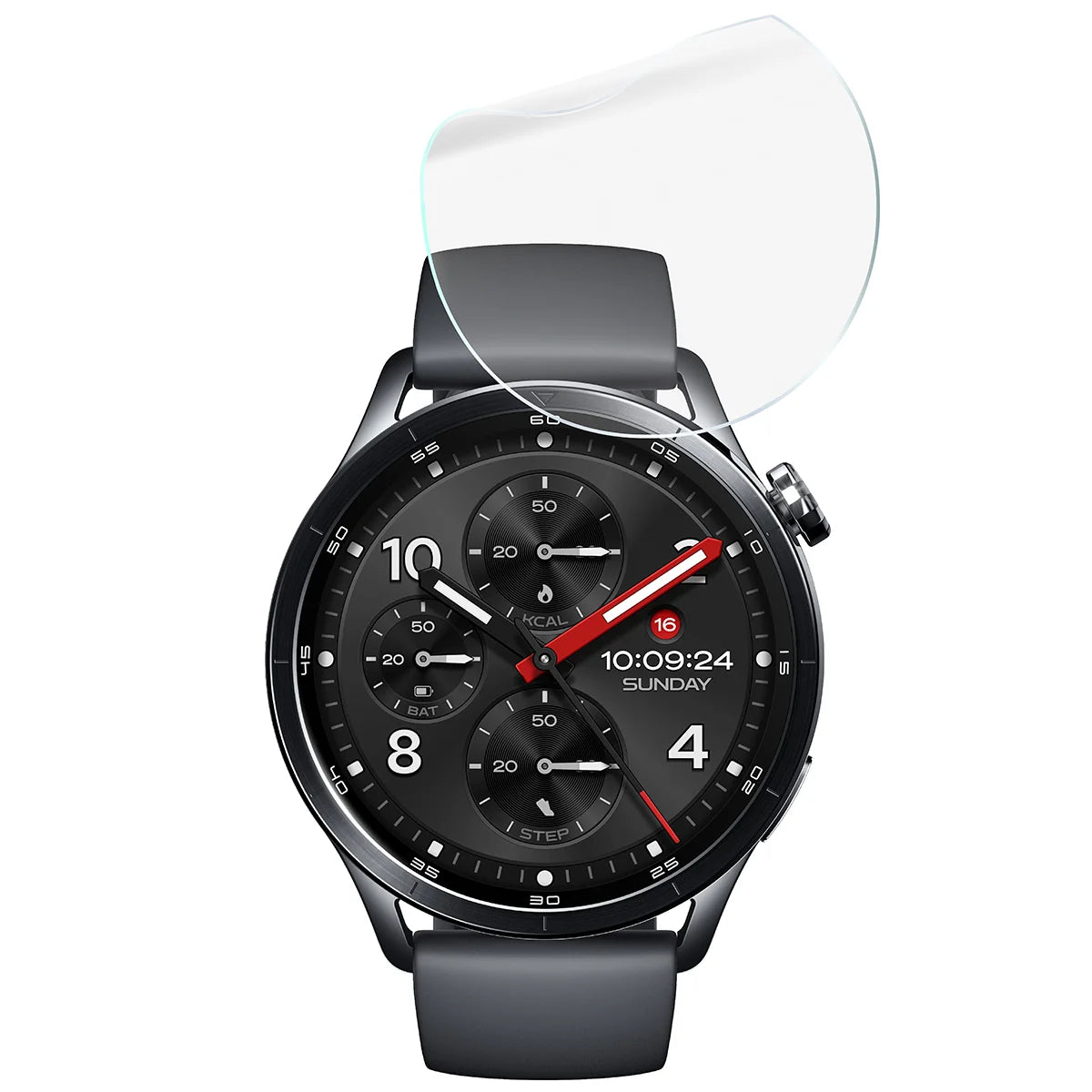 Hydrogel Folie für den Bildschirm für Xiaomi Watch S5, Bizon Watch Film Hydrogel Duo, 2 Stück