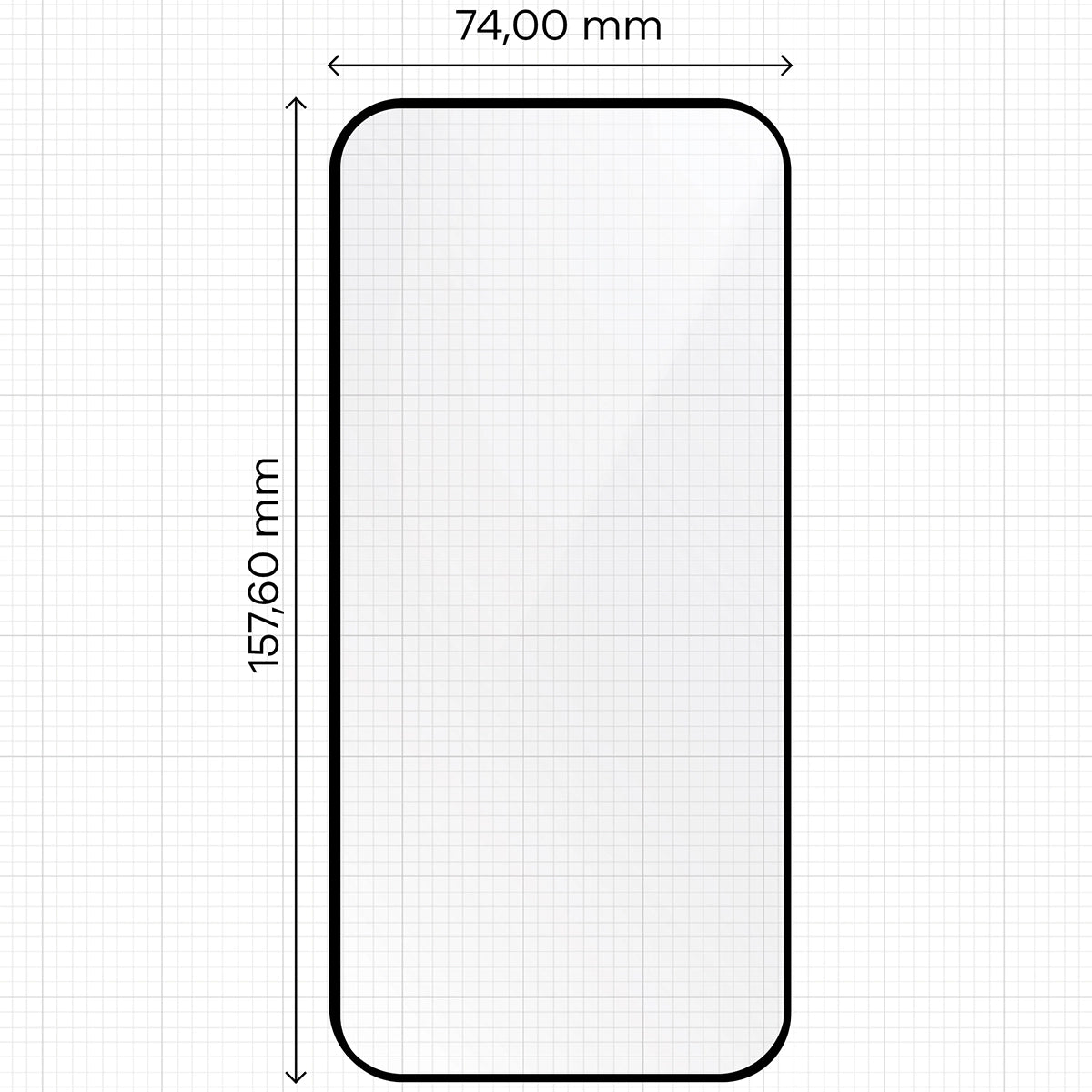 Gehärtetes Glas mit Rahmen zum einfachen Auftragen für iPhone 16 Plus, Bizon Glass Aplikator, 2 Stück