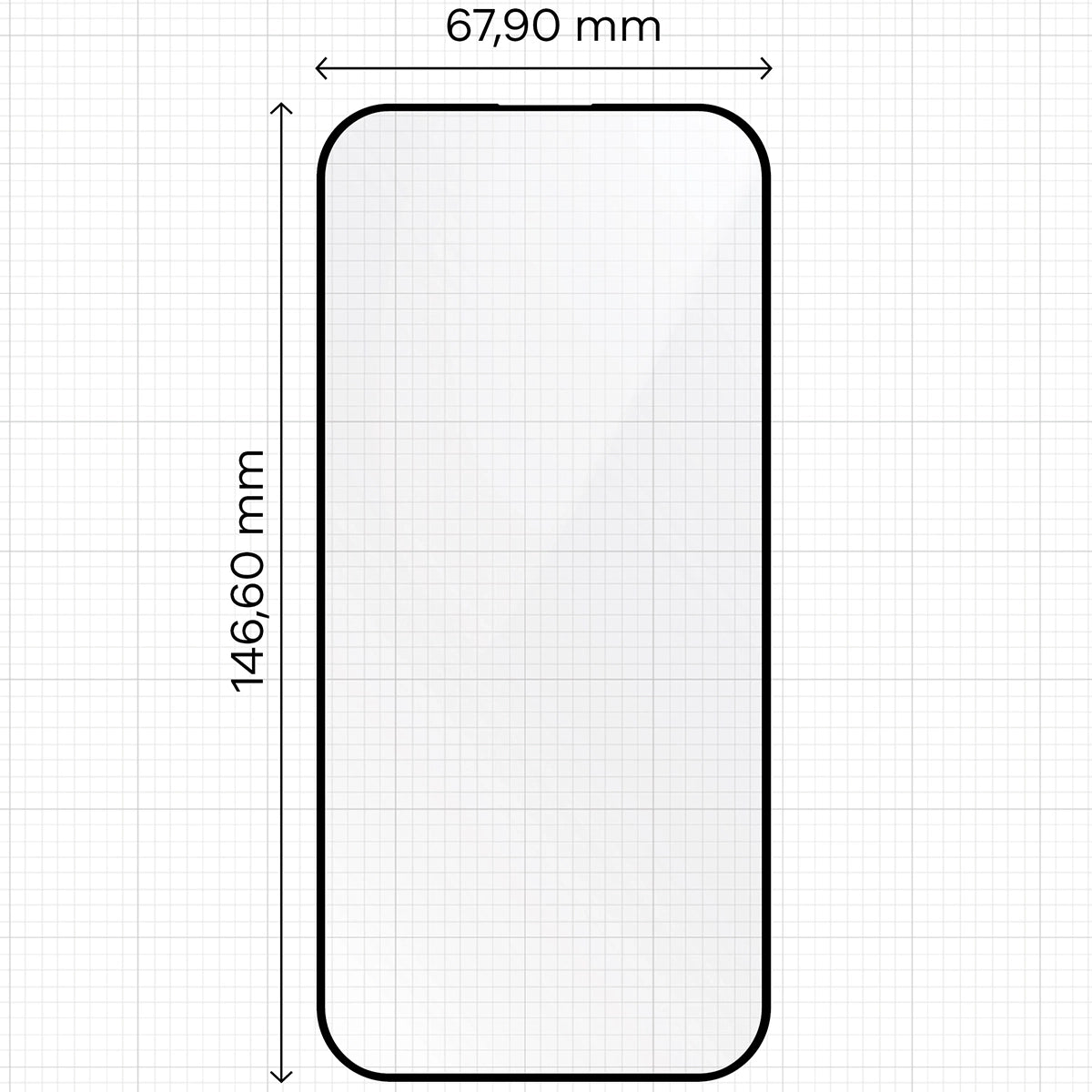 Gehärtetes Glas mit Rahmen zum einfachen Auftragen für iPhone 16 Pro, Bizon Glass Aplikator, 2 Stück