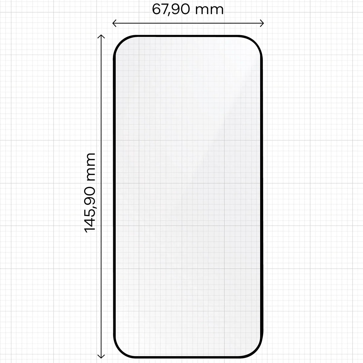 Gehärtetes Glas mit Rahmen zum einfachen Auftragen für iPhone 17 Pro, Bizon Glass Aplikator, 2 Stück