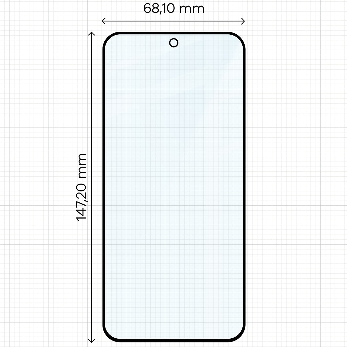Gehärtetes Glas mit Applikationsrahme für OPPO Reno16 / Pro, Bizon Glass Aplikator Edge, 1 Set (2/6)