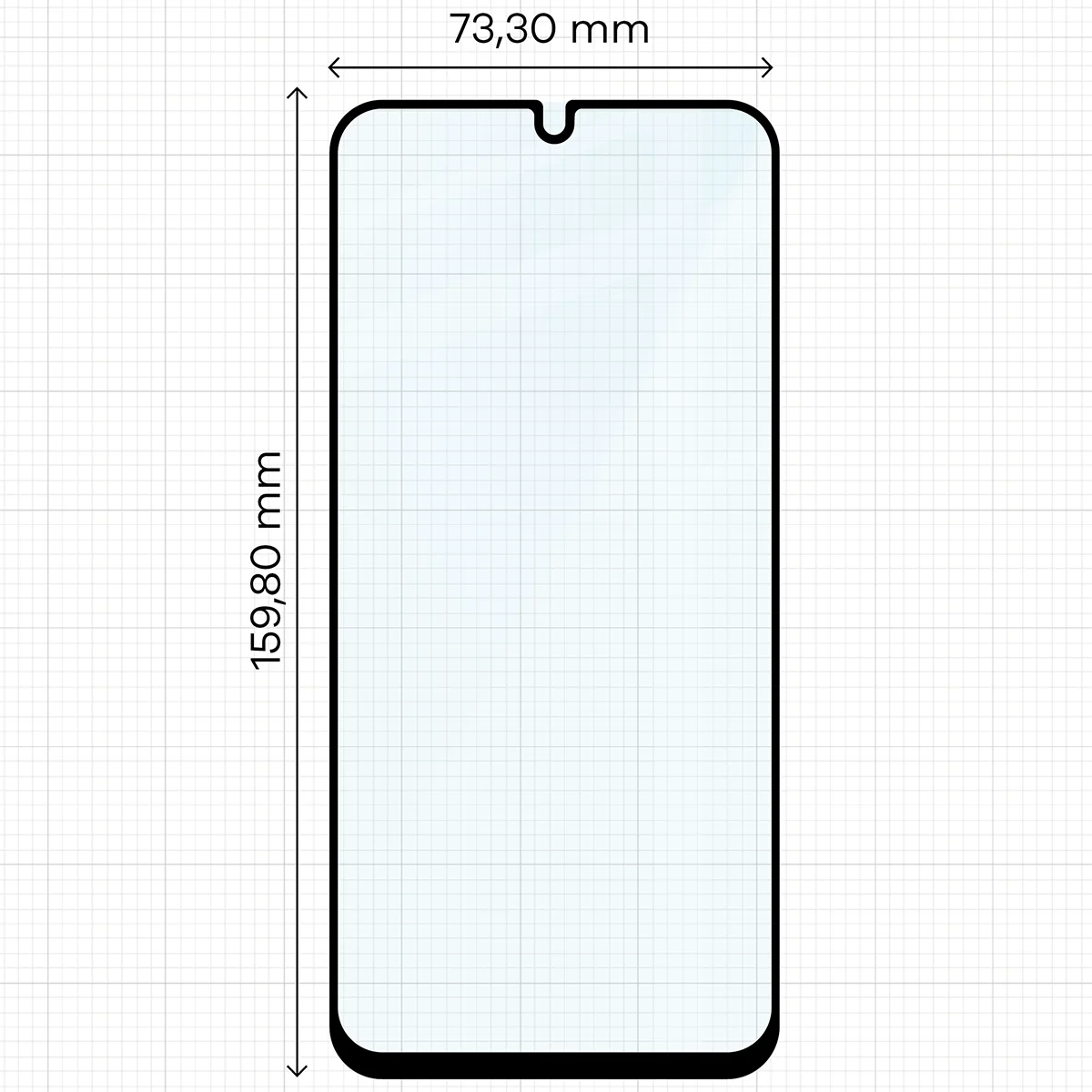 Gehärtetes Glas mit Applikationsrahme für Galaxy A16 / A17, Bizon Glass Aplikator Edge, 1 Set