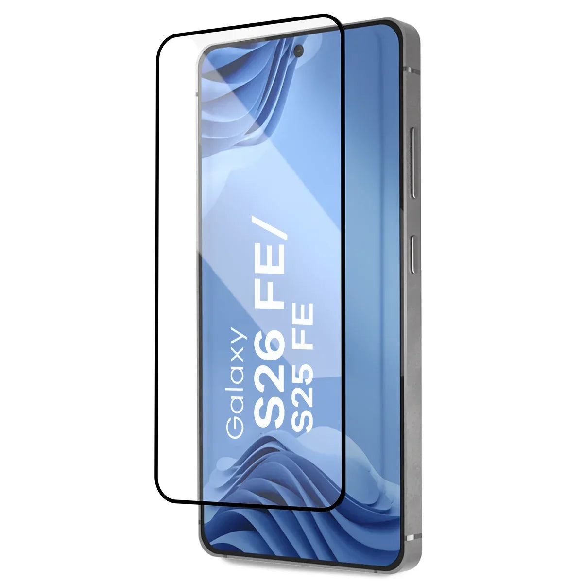 Gehärtetes Glas mit Applikationsrahme für Galaxy S26 FE / S25 FE, Bizon Glass Aplikator Edge, 2 Sets