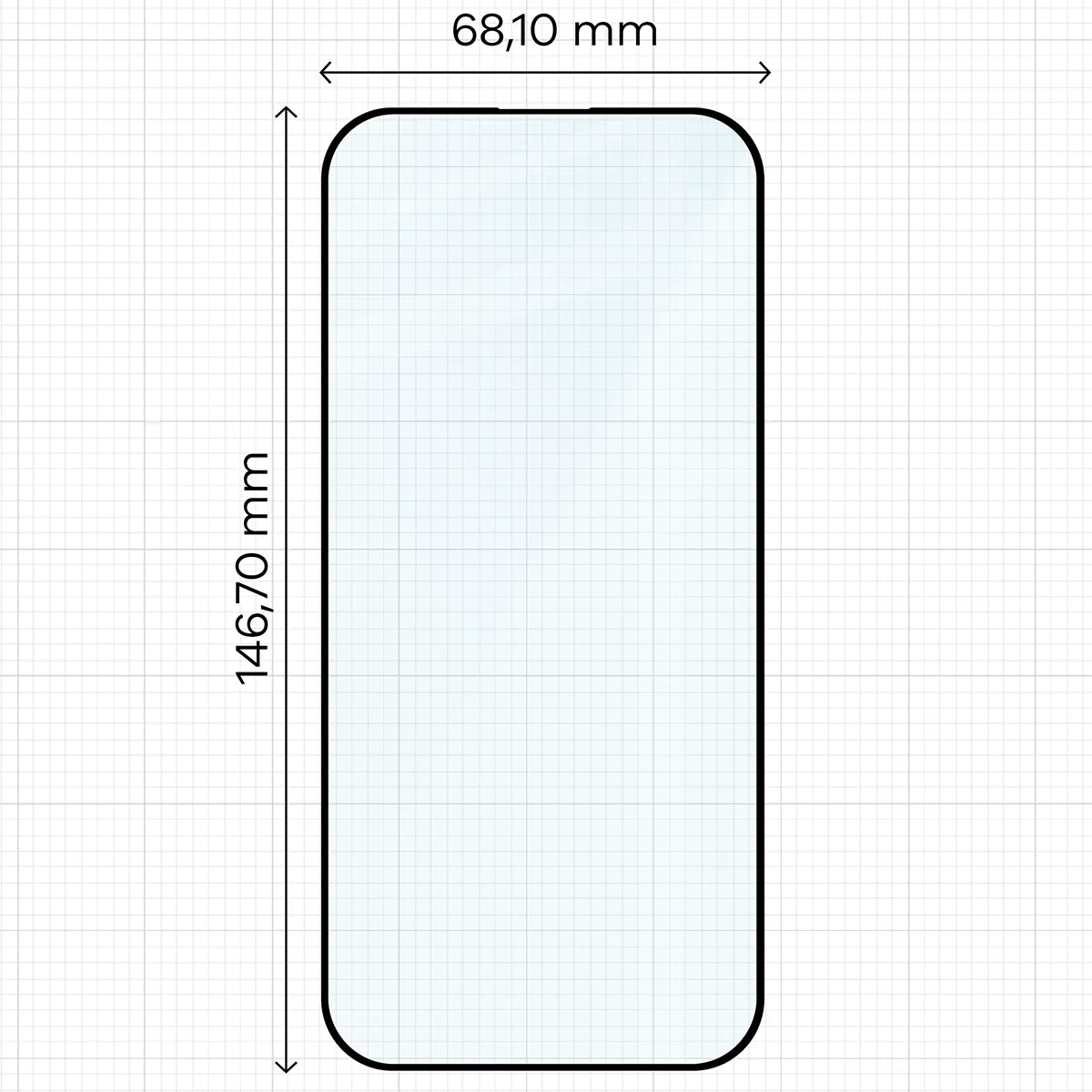 Gehärtetes Glas mit Applikationsrahme für iPhone 16 Pro, Bizon Glass Aplikator Edge, 2 Sets