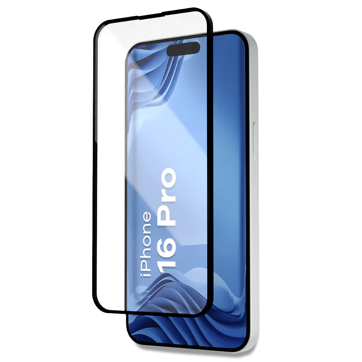 Gehärtetes Glas mit Applikationsrahme für iPhone 16 Pro, Bizon Glass Aplikator Edge, 2 Sets