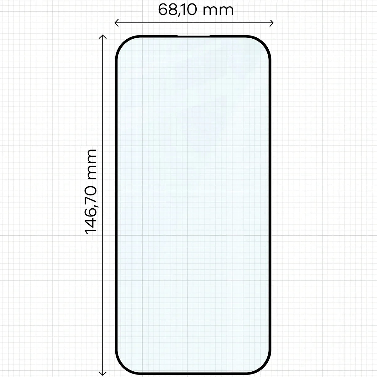 Gehärtetes Glas mit Applikationsrahme für iPhone 17, Bizon Glass Aplikator Edge, 2 Sets
