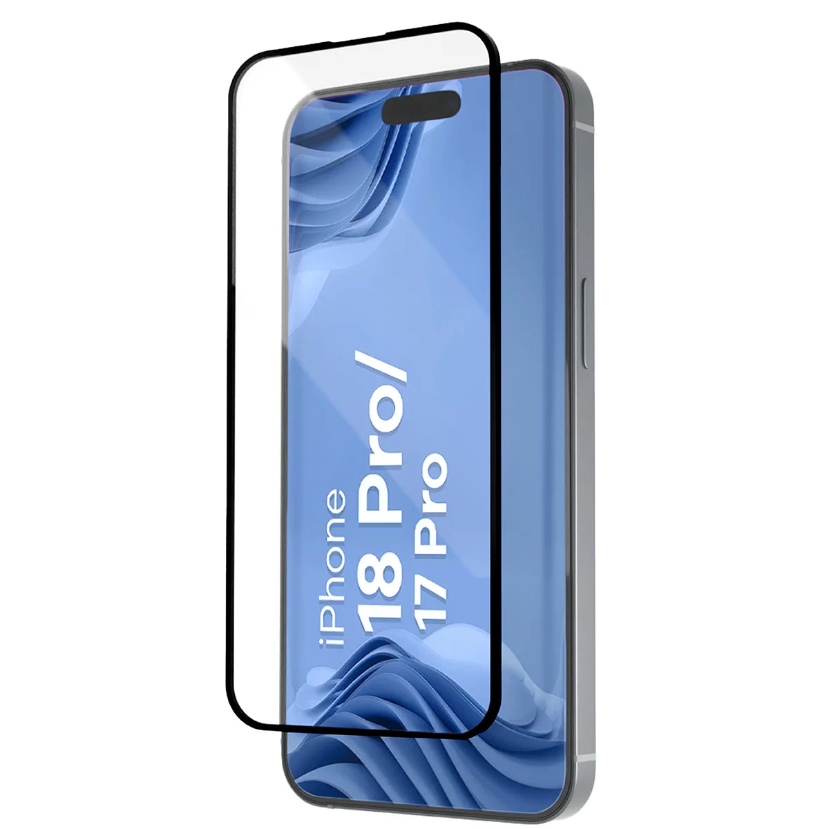 Gehärtetes Glas mit Applikationsrahme für iPhone 18 Pro / 17 Pro, Bizon Glass Aplikator Edge, 2 Sets
