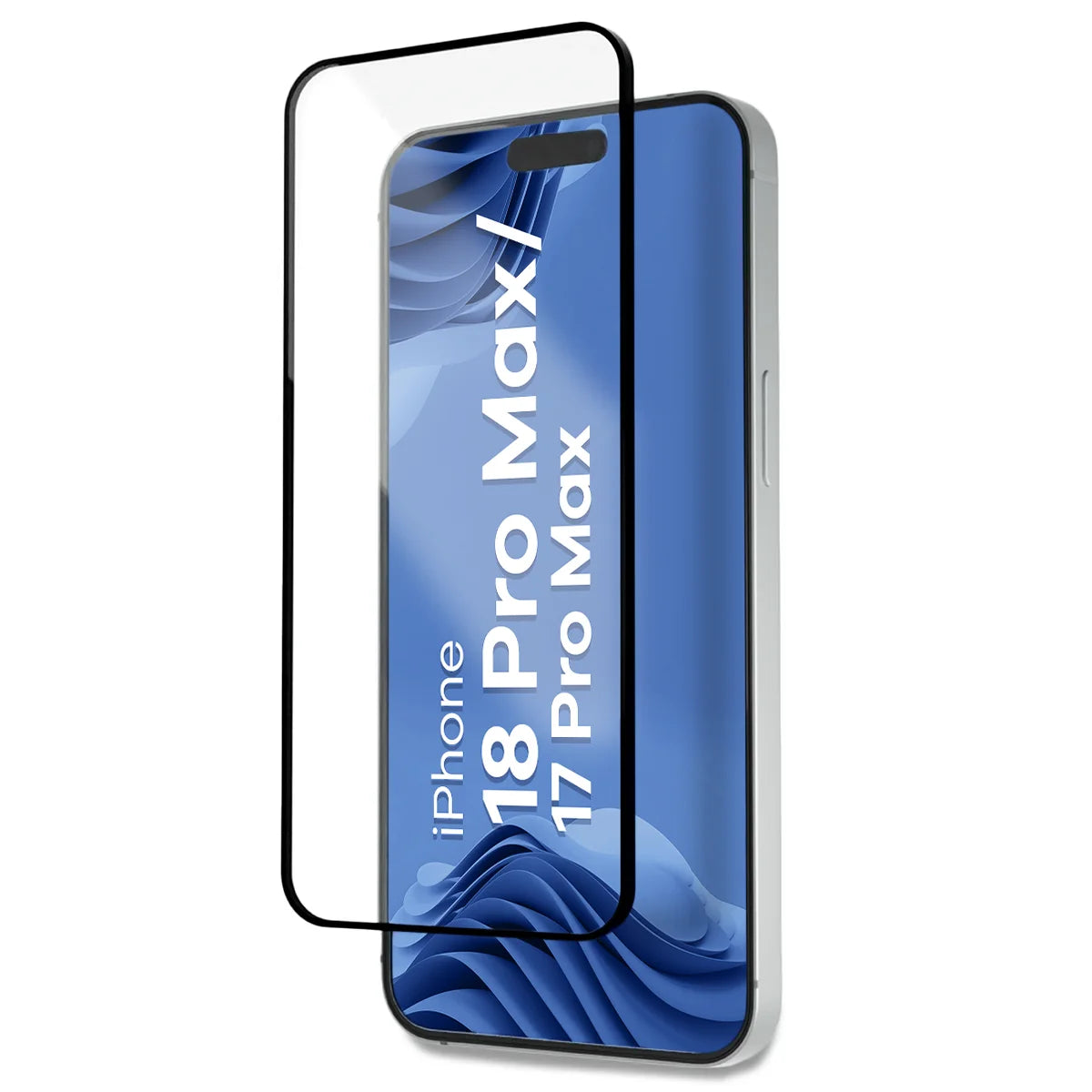 Gehärtetes Glas mit Applikationsrahme für iPhone 18 Pro Max / 17 Pro Max, Bizon Glass Aplikator Edge, 2 Sets