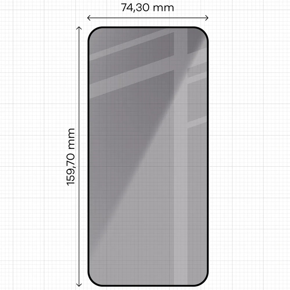Gehärtetes Glas mit Privatschutzfilter und Applikationsrahmen für Xiaomi Redmi Note 17 Pro 5G / Pro Max 5G, Bizon Glass Aplikator Shadow, 1 Set (2/6)