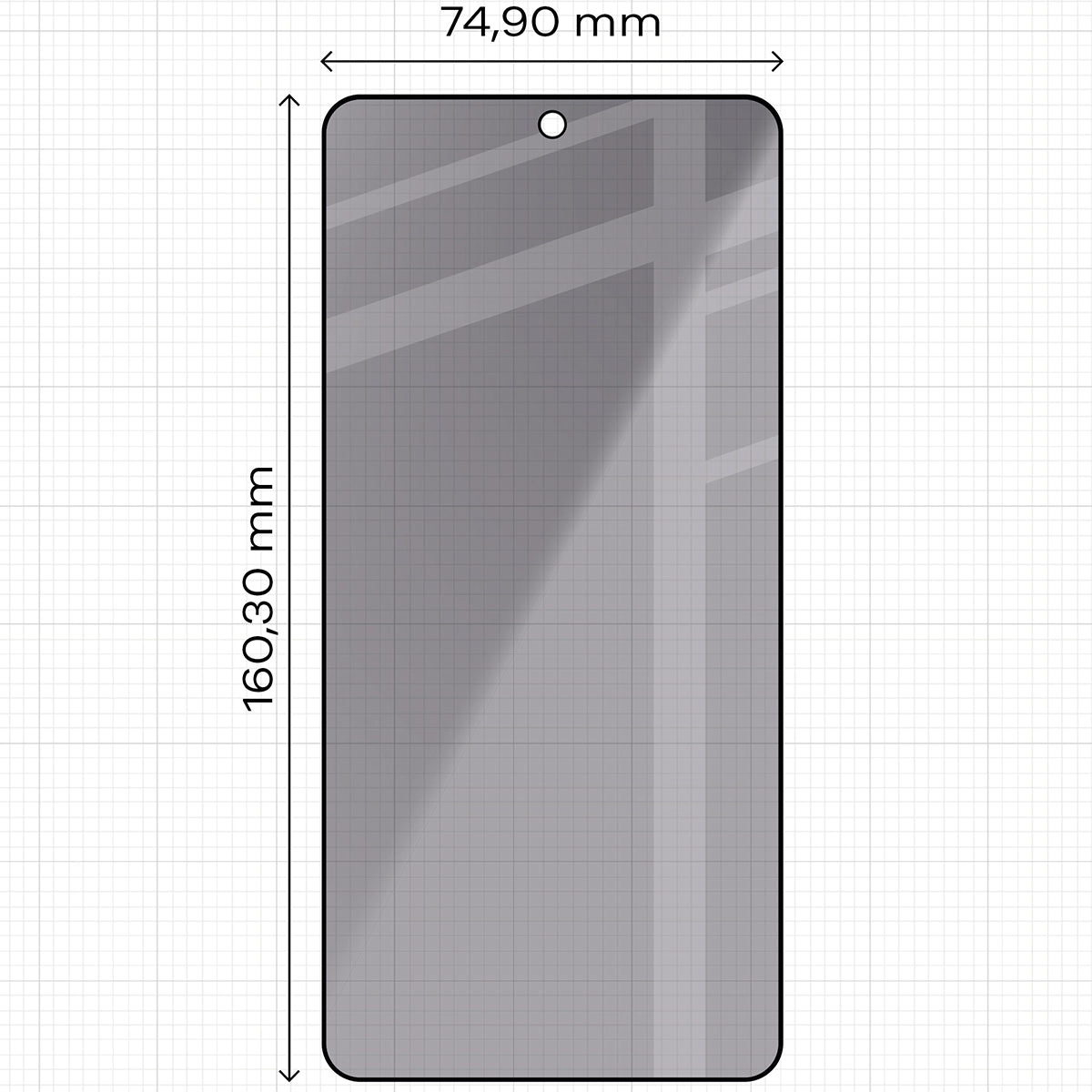 Gehärtetes Glas mit Privatschutzfilter und Applikationsrahmen für Galaxy S26 Ultra, Bizon Glass Aplikator Shadow, 2 Sets