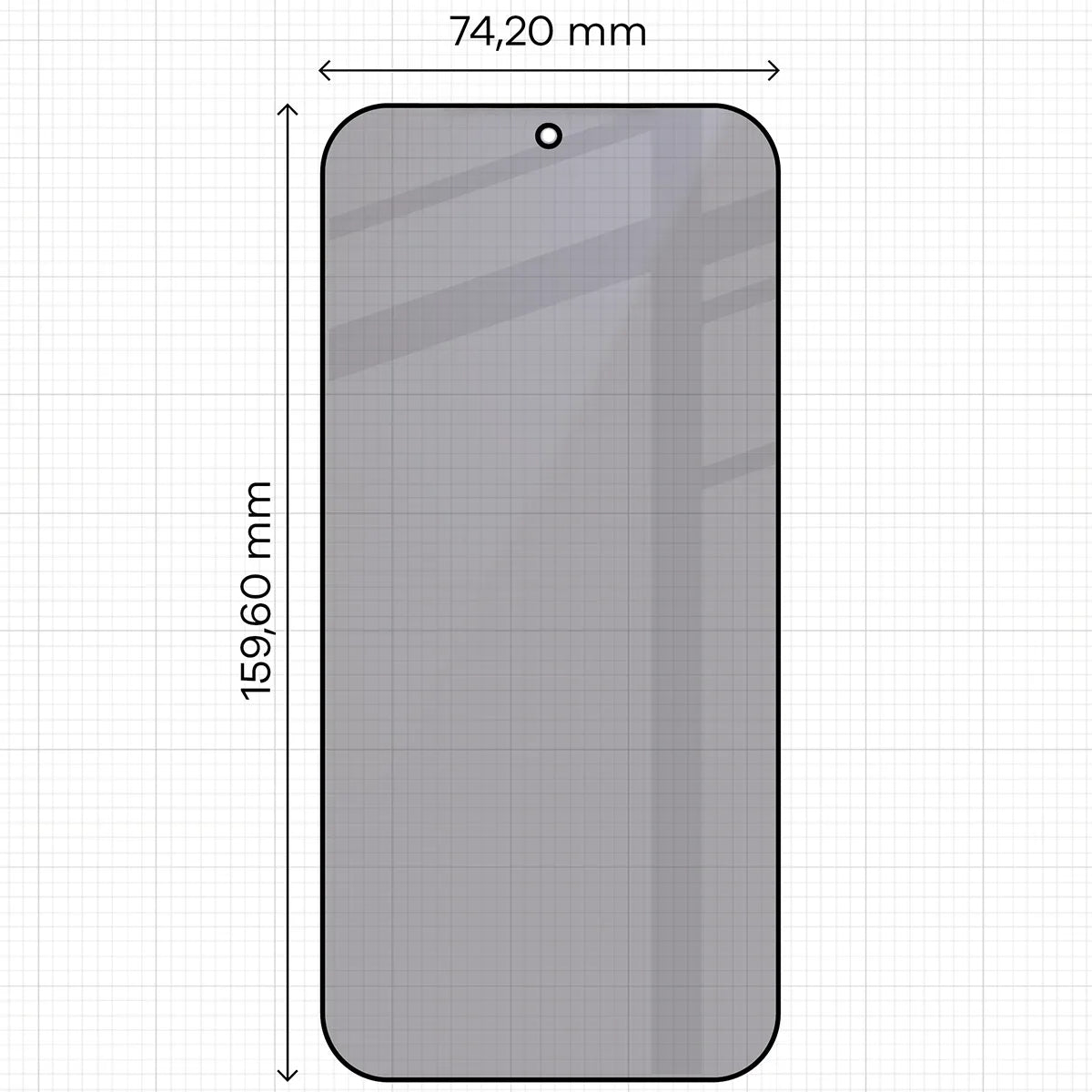 Gehärtetes Glas mit Privatschutzfilter und Applikationsrahmen für Xiaomi 17 Ultra, Bizon Glass Aplikator Shadow, 2 Sets