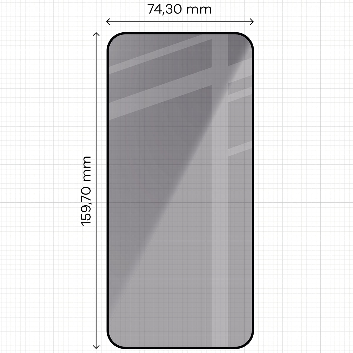 Gehärtetes Glas mit Privatschutzfilter und Applikationsrahmen für Xiaomi Redmi Note 17 Pro 5G / Pro Max 5G, Bizon Glass Aplikator Shadow, 2 Sets (2/7)