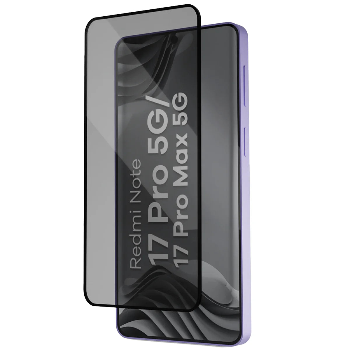 Gehärtetes Glas mit Privatschutzfilter und Applikationsrahmen für Xiaomi Redmi Note 17 Pro 5G / Pro Max 5G, Bizon Glass Aplikator Shadow, 2 Sets (3/7)
