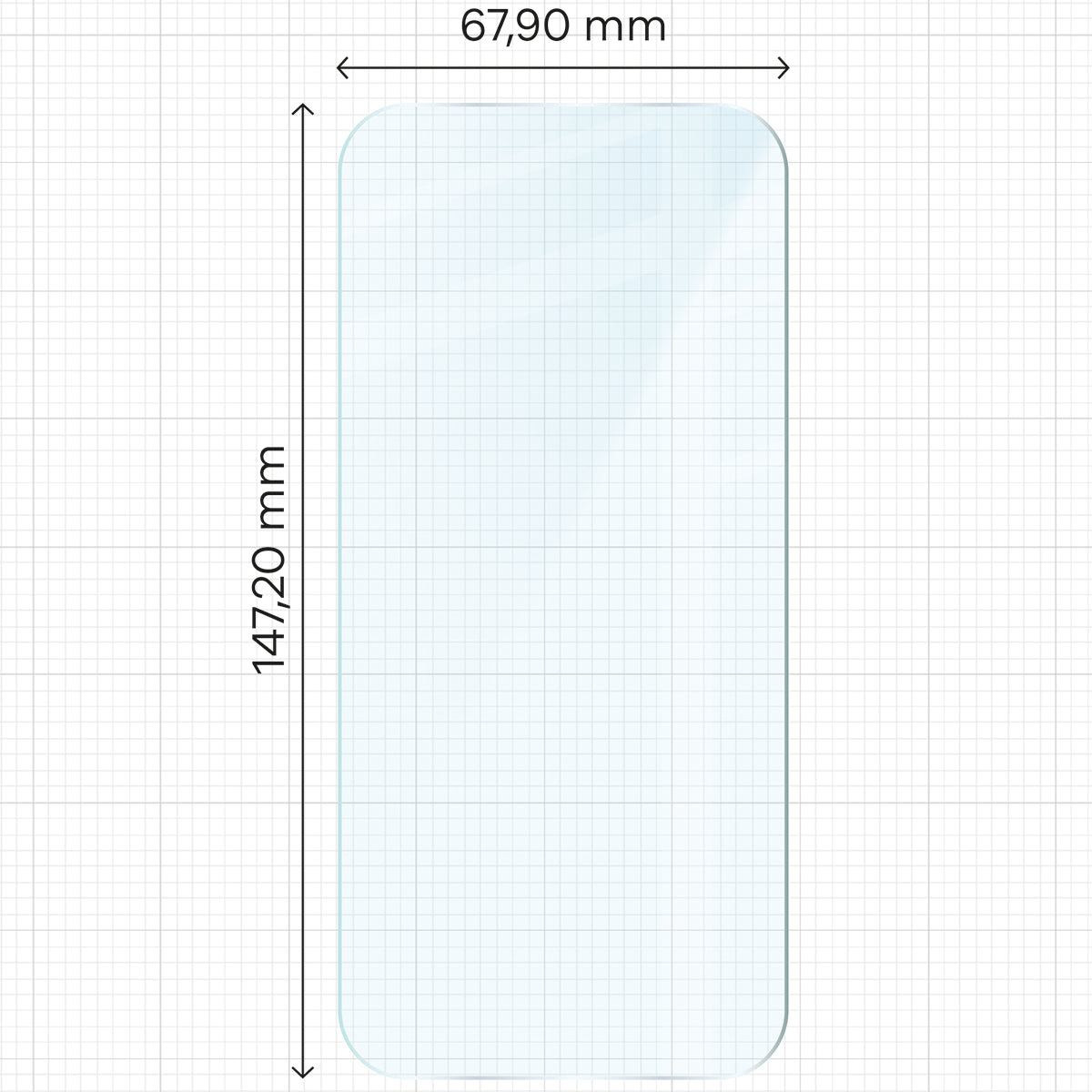 Gehärtetes Glas für Oppo Reno 15 Pro, Bizon Glass Clear