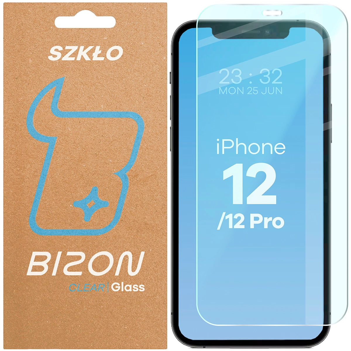 Gehärtetes Glas für iPhone 12 / 12 Pro, Bizon Glass Clear