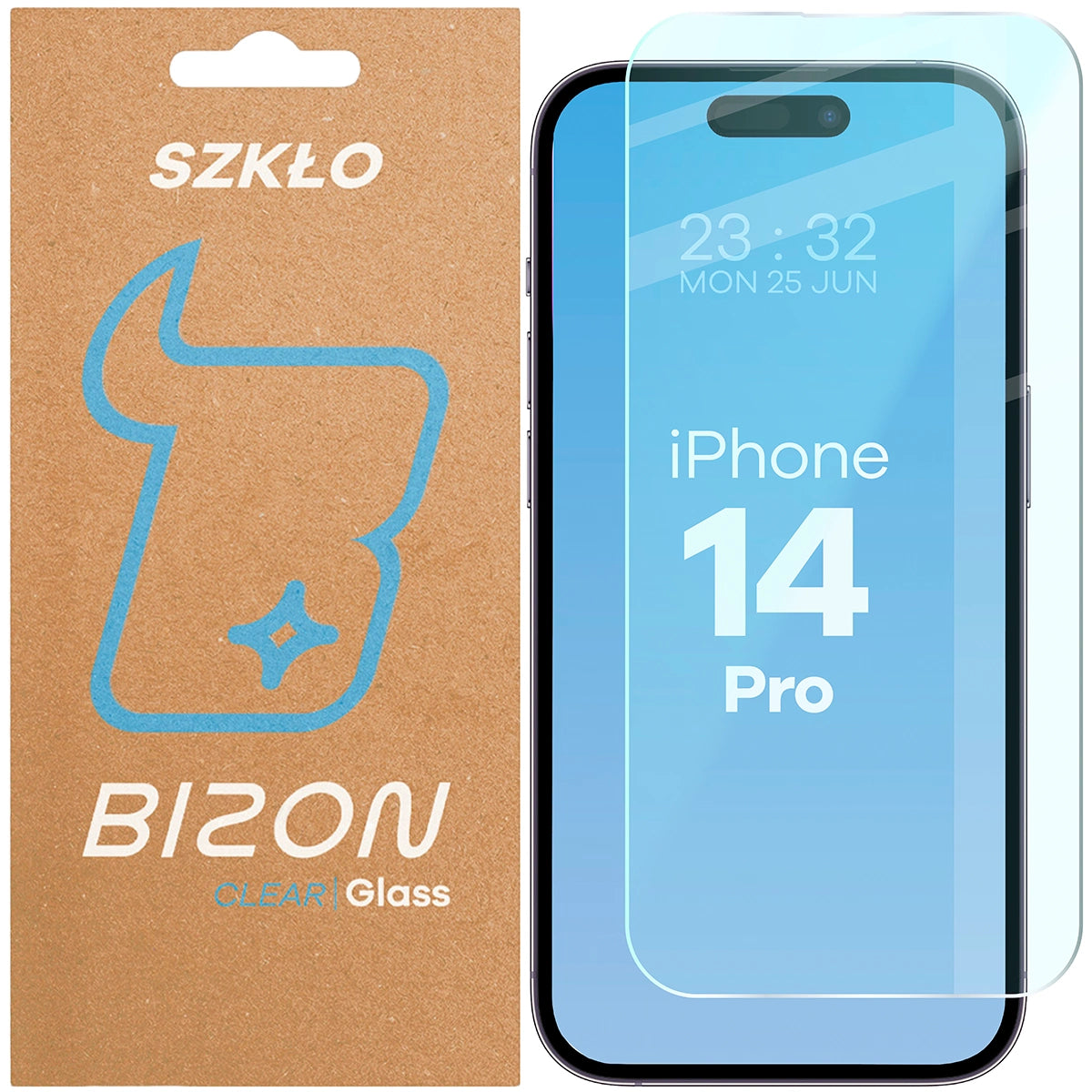 Gehärtetes Glas Bizon Glass Clear für iPhone 14 Pro