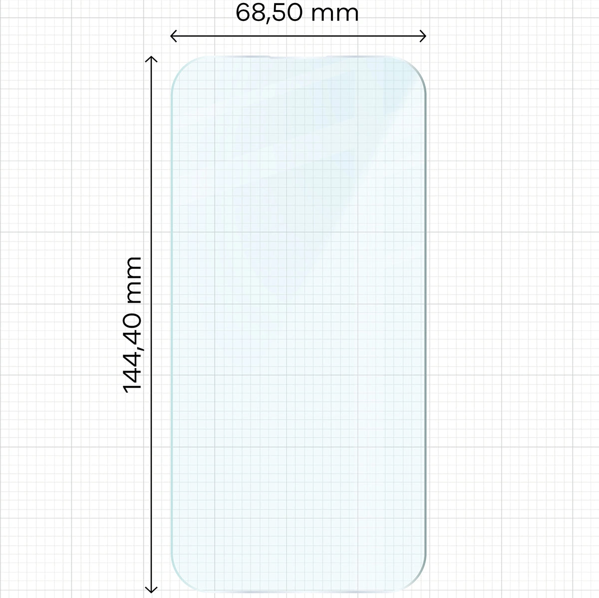 Gehärtetes Glas Bizon Glass Clear für iPhone 14 Pro