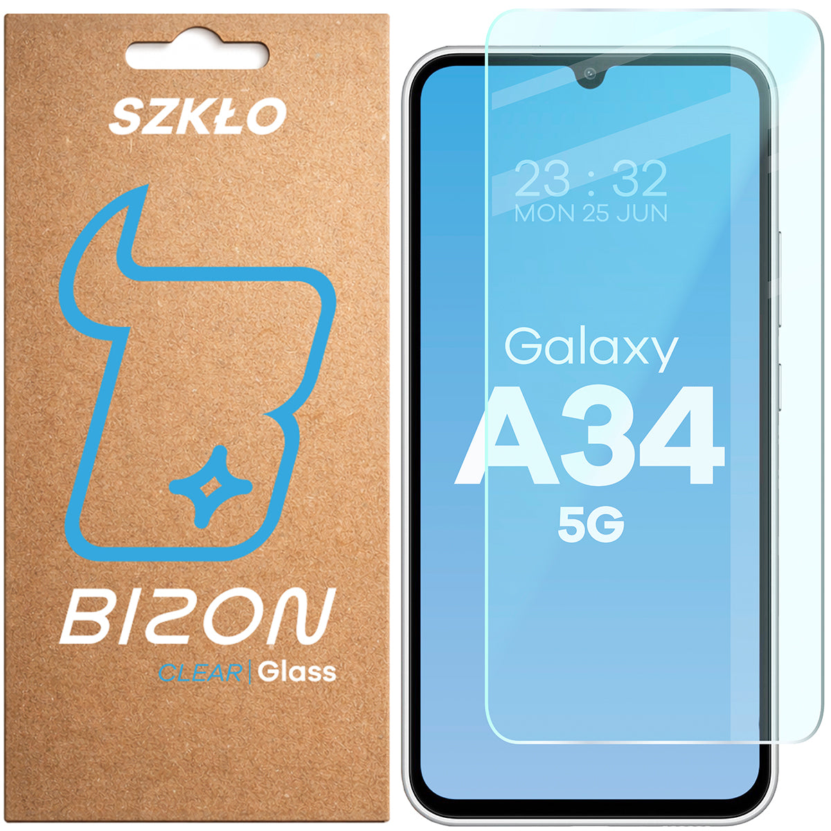 Gehärtetes Glas Bizon Glass Clear für Galaxy A34 5G